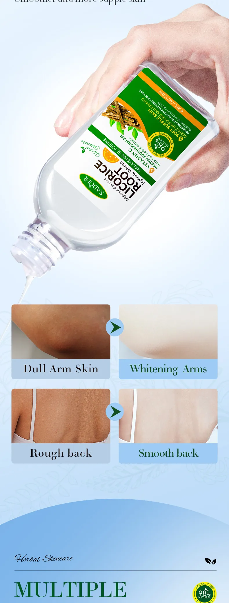 Whitening Malaysian Glycerin Licorice Brightening Oil - SADOER 8 whitening brightening oil SPU793477282800 9544