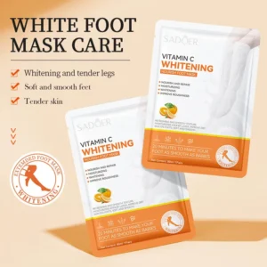 Whitening Foot Mask with Vitamin C for Hydrating & Smoothing - SADOER