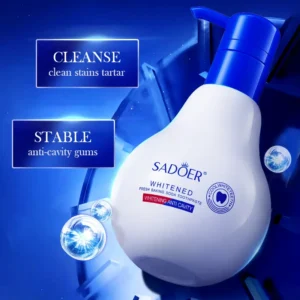 SADOER Pump Whitening Toothpaste with Baking Soda for Fresh Breath