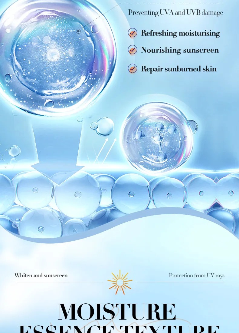 Sunscreen Whitening Serum 50ml Non-Greasy - SADOER 11 whitening sunscreen serum SPU770902330208 8221