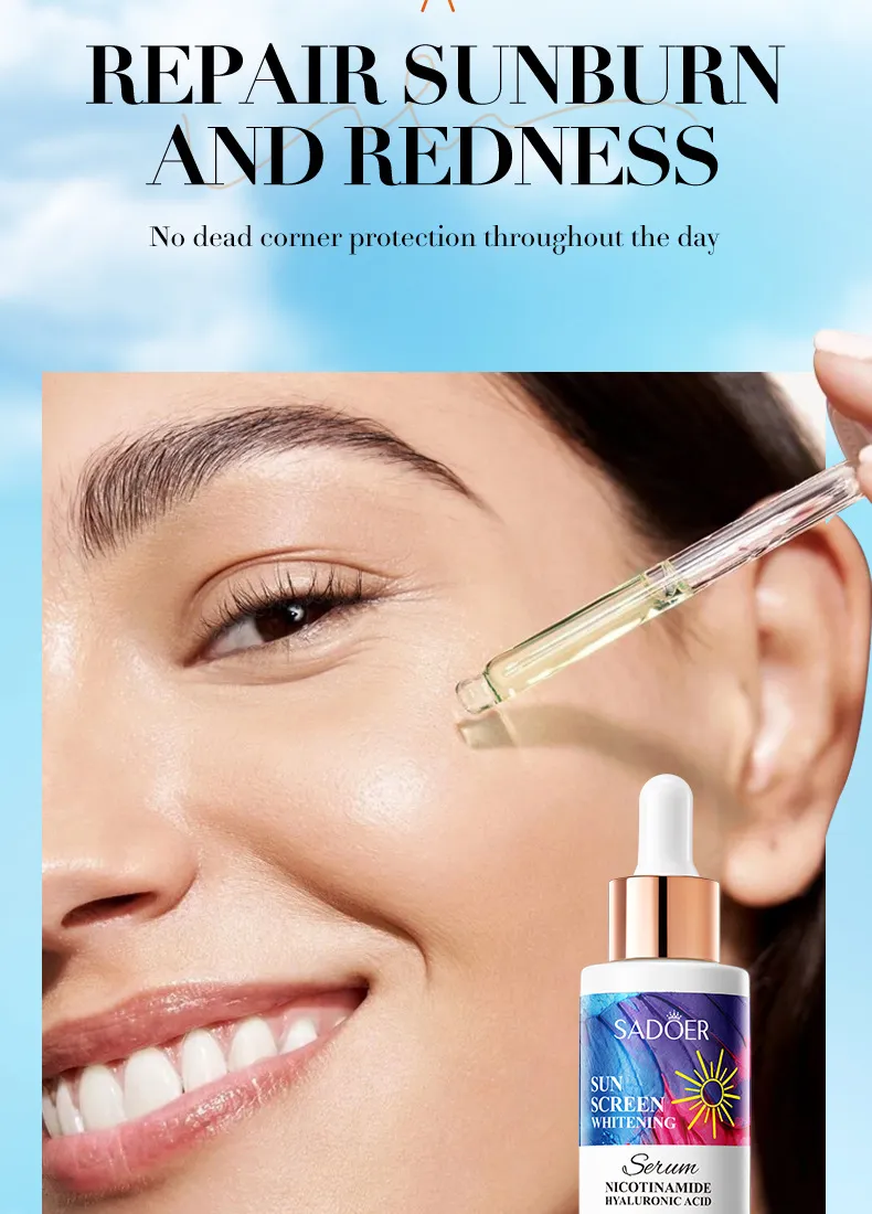 Sunscreen Whitening Serum 50ml Non-Greasy - SADOER 15 whitening sunscreen serum SPU770902330208 8225