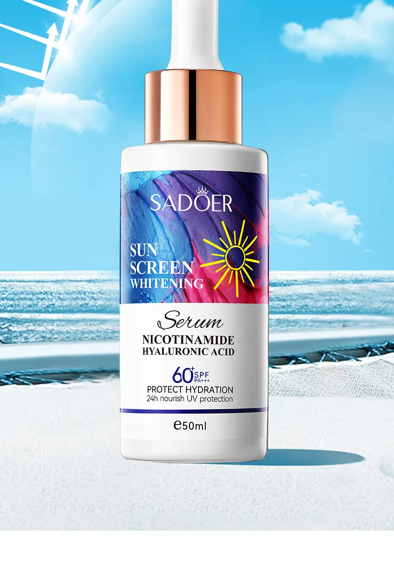 Sunscreen Whitening Serum 50ml Non-Greasy - SADOER 21 whitening sunscreen serum SPU770902330208 8231